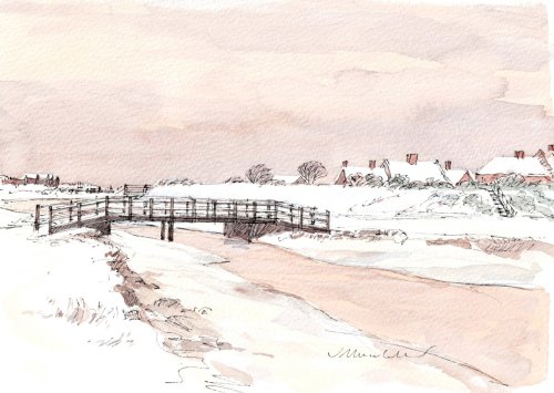 The 2nd Crabbing Bridge at Walberswick - Fine Art Print (5x7) 