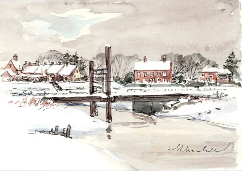 The Crabbing Bridge at Walberswick - Fine Art Print (5x7)