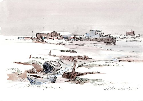 A View of the Yacht Club - Fine Art Print (5x7)